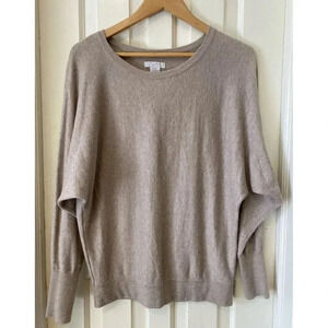 Pure Alfred Sung Womens Sweater Angora Blend Soft Sz S Minimalist Preppy Classic